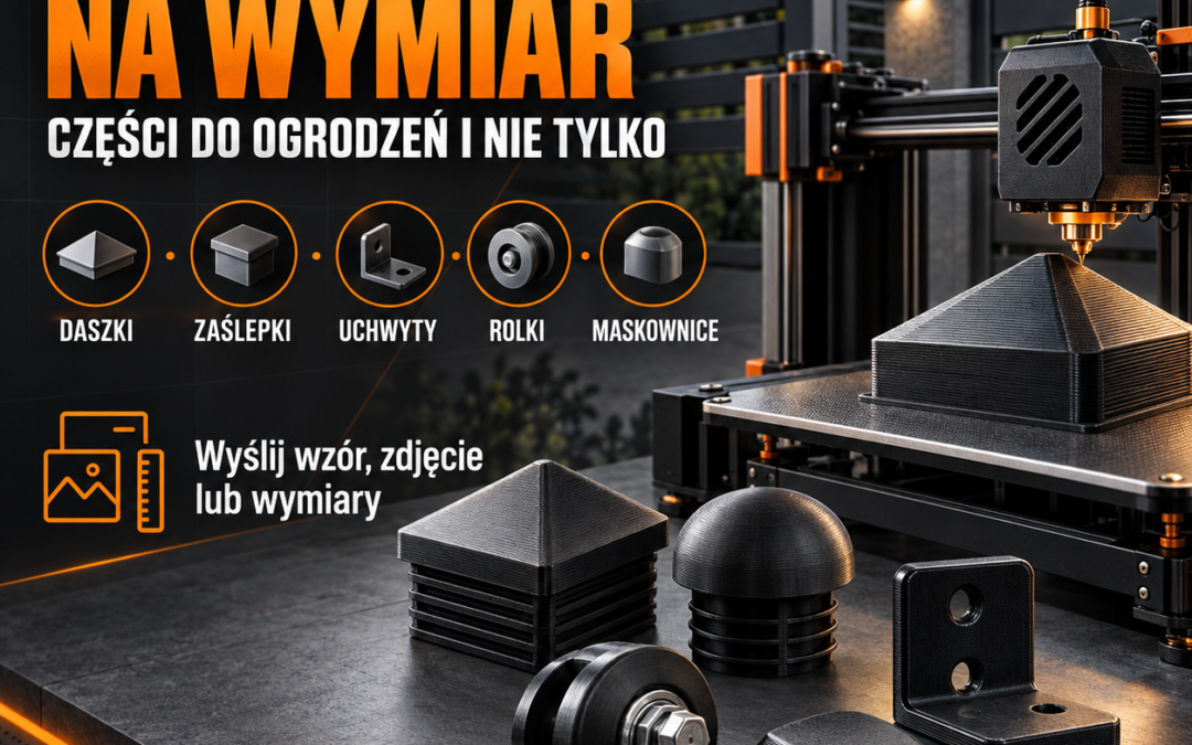 Druk 3D na wymiar – części do ogrodzeń, bram i przedmiotów codziennego użytku