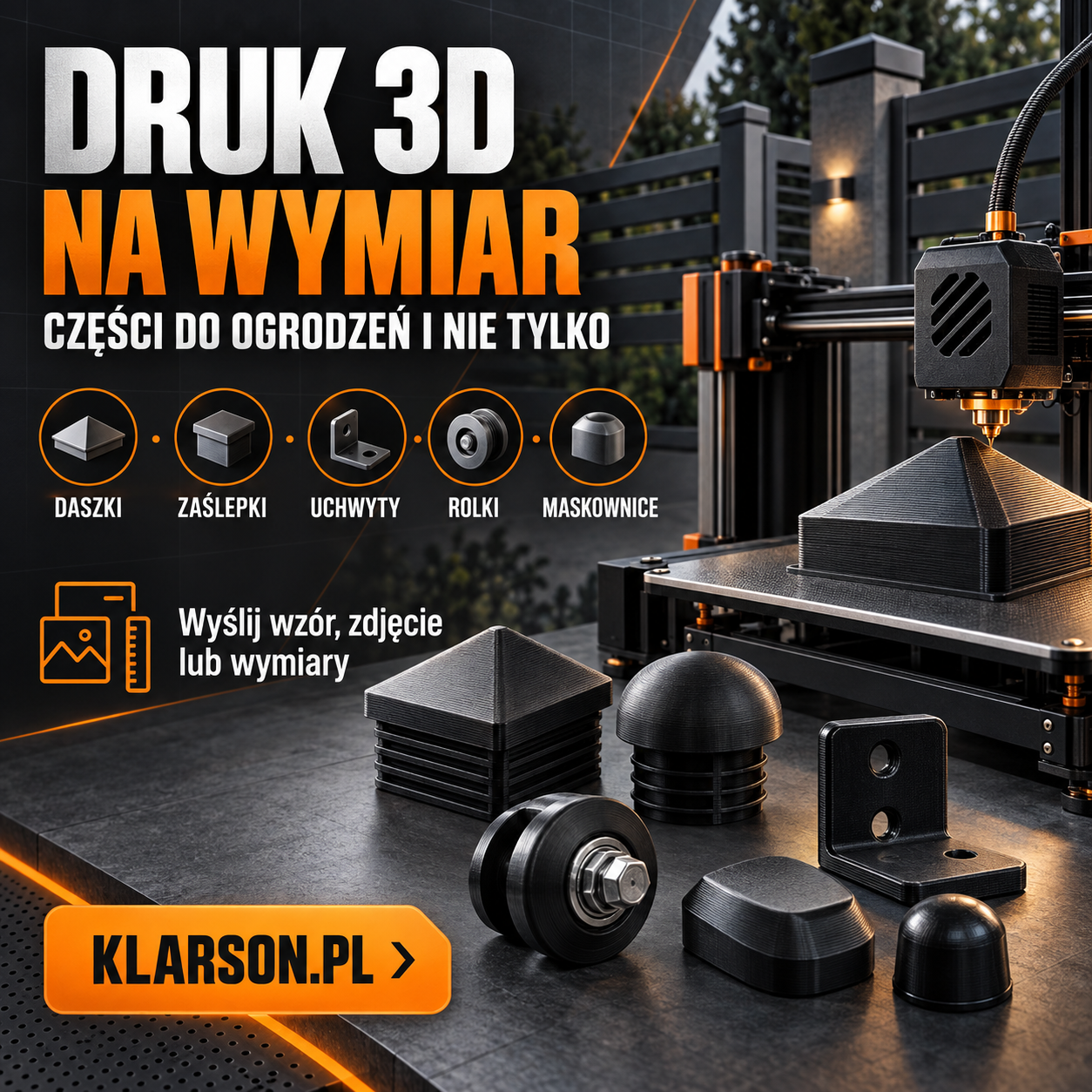 Druk 3D na wymiar – części do ogrodzeń, bram i przedmiotów codziennego użytku